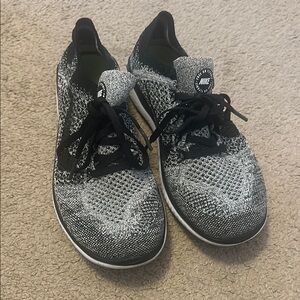 Nike Black and Gray Athletic Knit Sneakers